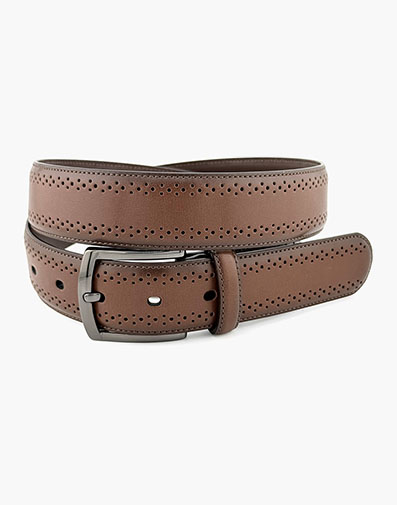 Nathan Genuine Leather Belt in Brown for $50.00 dollars.