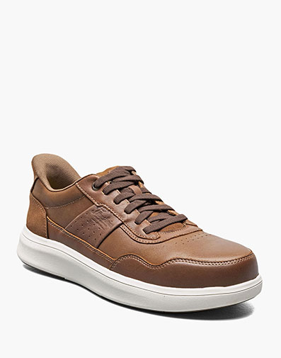 Crosstour Work Cognac Elastic Lace Sneaker in Brown for $165.00 dollars.