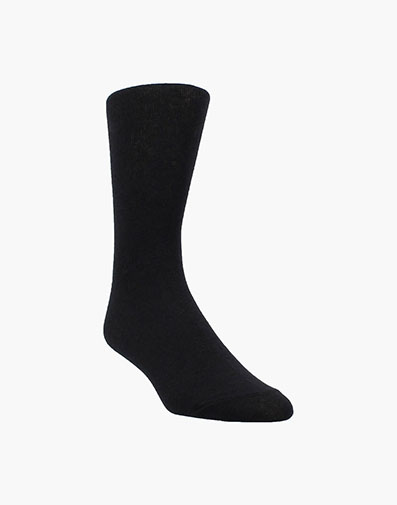 Plain Men's Crew Dress Socks in Black for $9.00 dollars.